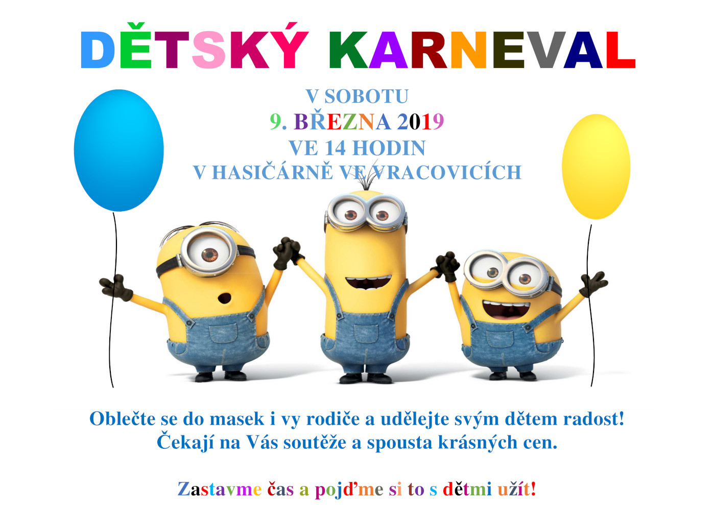 Dětský karneval ve Vracovicích 2019