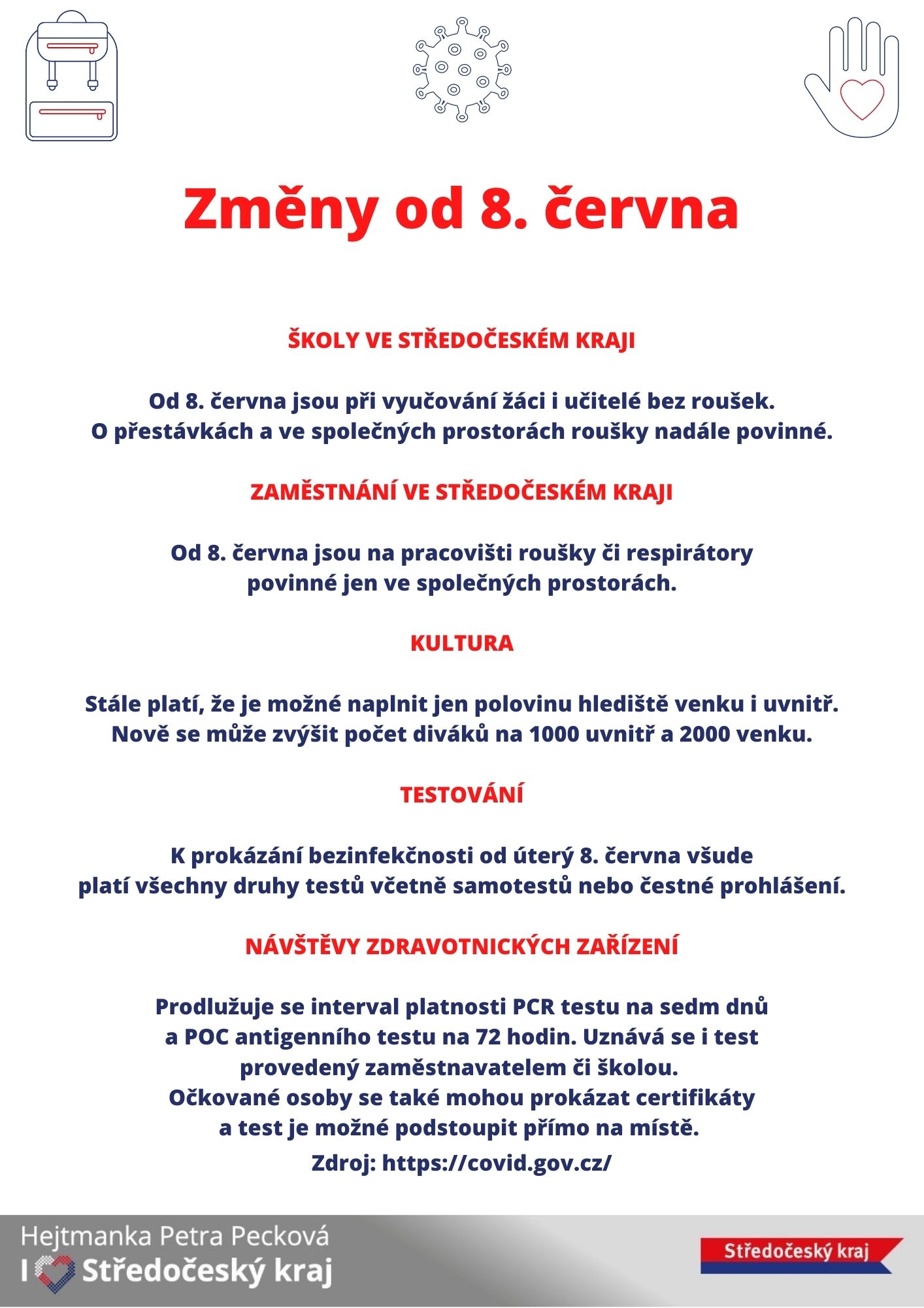 Změny opatření od 8. června 2021