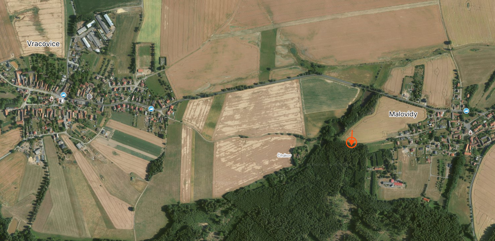 Skřítkov mapa